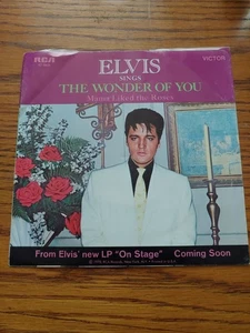 Elvis 1970 The Wonder Of You / Mama Liked The Roses 45 EX Signed Baker Knight - Bild 1 von 4