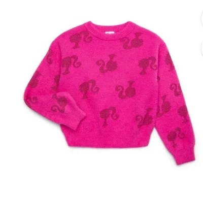 Barbie Niñas Lúrex Metálico Vacaciones Suéter, Tallas XS (4-5) Foto 1 de 2