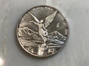 (1) 2008 Mo Mexico Una 1 Onza 1oz .999 Fine Silver Libertad Estados Unidos Coin - Picture 1 of 4