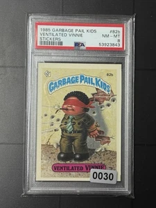 1985 Garbage Pail Kids Series 2 GPK OS2 82b VENTILATED VINNIE Matte PSA 8 NM -MT - Picture 1 of 2