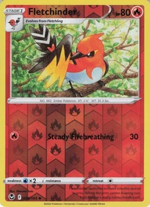Fletchinder Reverse Holo Uncommon SWSH12: Silver Tempest 028/195 NM - Bild 1 von 2