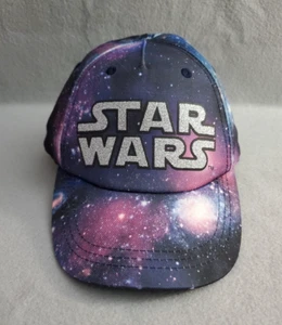 Star Wars Pink Purple Space Silver Glitter Logo Hat H&M Baseball Girls 8-12 Cap - Picture 1 of 13