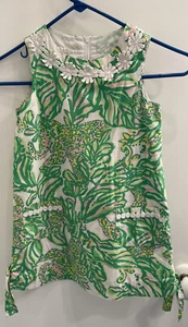 Lilly Pulitzer Girl’s Size 6 Shift. Floral Elephant Print. Pockets. - Picture 1 of 7