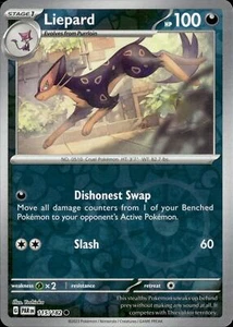 Pokemon Liepard 115/182 Reverse Holo SV04: Paradox Rift LP - Imagen 1 de 1