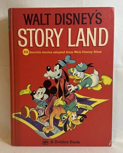 Vintage 1962 Walt Disney STORY LAND A Golden Book of 55 Favorite Stories Book - Imagen 1 de 3