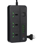  Multifunctional Socket Strip Flat Extension Cord Surge Protector Power