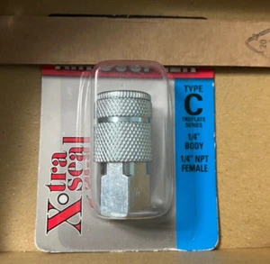 Xotra Seal Air Coupler Type-C, 1/4" Body, 1/4" NPT Female, #15-7320 - Picture 1 of 1