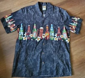 Winnie Fashion Hawaiian Shirt (XL) Cotton Made in USA Beer Design - Bild 1 von 3