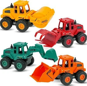 Construction Toys for 3 Year Old Kids, Friction Powered Truck Toys (4 Pack) - Picture 1 of 6