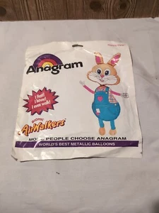 Vintage Anagram Balloon Airwalkers Happy Hare Rabbit Easter NOS - Picture 1 of 5
