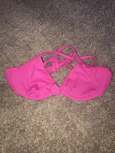Brand New Venus Swimwear Hot Pink 32B Full Underwire Triangle Top RV $36 - Picture 1 of 7
