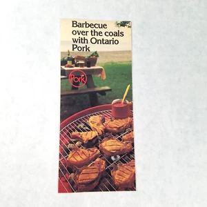 Barbecue Over the Coals with Ontario Pork Recipe Foldout Booklet w/ photos - Bild 1 von 5