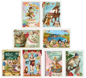 EDITION TAUSENDSCHÖN*Postkarte*Glitzer*Postcrossing*Katzen*ABC*Picknik... - Picture 1 of 9