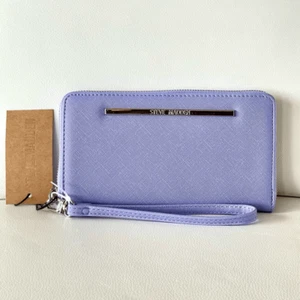 Splendido braccialetto nuovo con etichette Steve Madden BZIPPY lilla cerniera lavanda tutto intorno - Foto 1 di 12