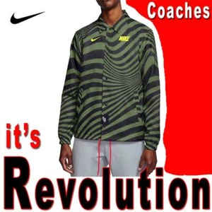 NIKE SPORTSWEAR NSW AIR MAX COACHES JACKET "IT'S A REVOLUTION" WINDBREAKER GREEN - Picture 1 of 12