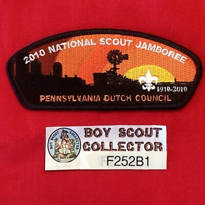 Boy Scout CSP Pennsylvania Dutch Council 2010 Jamboree JSP Patch Orange F252B1 - Image 1 of 2