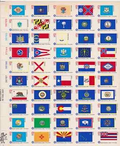 US 1976 State Flags Sheet Mint NH - Picture 1 of 1