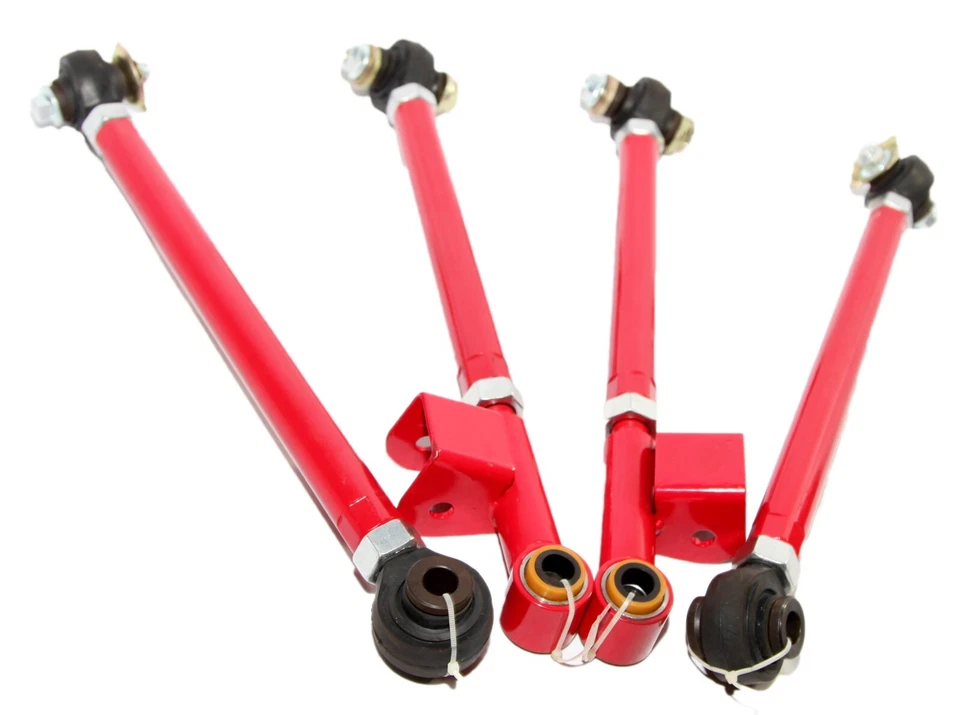 Kit de brazo de control inferior de enlace de material trasero para 93-07 Subaru Impreza WRX/STi ROJO Foto 1 de 4