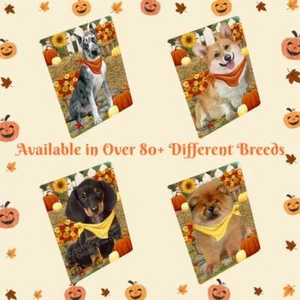 Fall Autumn Greeting Dog Cat Pet Lovers Refrigerator Magnet 8.7x11.5 In - Picture 1 of 157