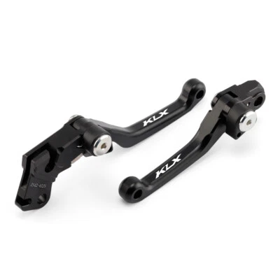 Palancas de embrague de freno pivote CNC con logotipo KLX para KAWASAKI KLX 250R/300R/650R KLX 300R Foto 1 de 4
