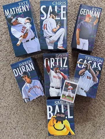 *NEW* 7 Worcester Redsox Bobbleheads & 1 pkge of Players Cards 2022 ⚾️ Cover