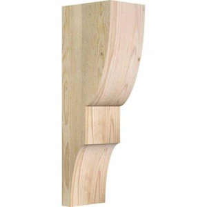Ekena Millwork Corbels 24"Hx6"Wx8"D Interior/Exterior Wood Douglas Fir Beige - Picture 1 of 4