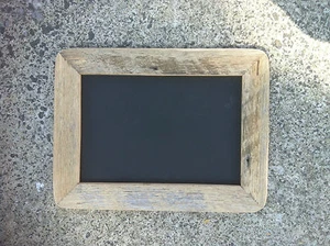 A4 Recycled Timber Chalkboard, Old Skool Retro Blackboard, Classic Chalk Board - Picture 1 of 6