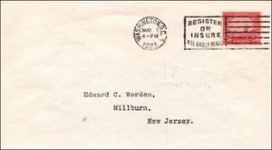 Scott 567 20 Cents Golden Gate FDC Worden Typed Address SCV $600.00 - Imagen 1 de 2