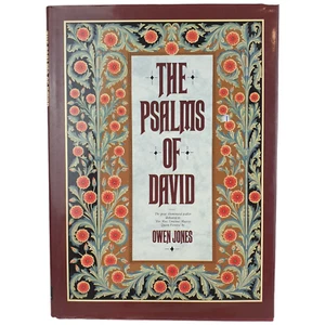 Vtg Psalms of David Illuminated By Owen Jones Queen Vic 1989 USA XL HC DJ Vg - Picture 1 of 11