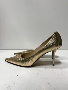 Jimmy Choo Women Gold High Heel Pumps Sz 11.5 - Picture 1 of 9