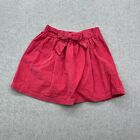 Hanna Andersson Skirt Girls Youth 120 Pink Corduroy Pull On Bow Front