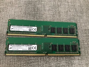2x Micron 4GB PC4-2133P-UAB-10 DDR4 288pin Desktop RAM MTA8ATF51264AZ-2G1A2 - Picture 1 of 1