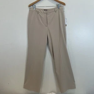 Halogen NWT Oxford Tan Women's Dress Pants Straight Leg Pockets Lined 12 - Picture 1 of 12