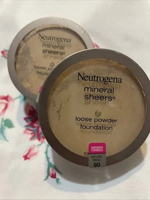 Neutrogena Mineral Sheers Loose Powder Foundation Natural Beige 60 New SEALED - Image 1 of 4