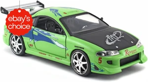 Fast and Furious Toy Car 1:24 Scale Diecast Model Mitsubishi Eclipse Replica - Picture 1 of 7