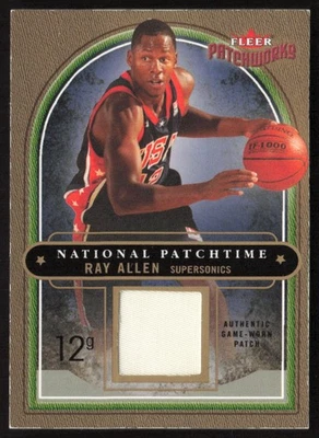 2003-04 Fleer Patchworks National Patchtime Patches /100 Ray Allen #NP/RA Sonics - Image 1 of 2