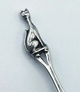 NOVELTY CAT SILVER SPOON BIRMINGHAM 1913 - Picture 1 of 5