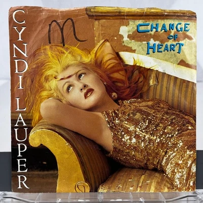 Cyndi Lauper - Change of Heart 7" Record 1986 Portrait Pop Rock 45 RPM Foto 1 de 4