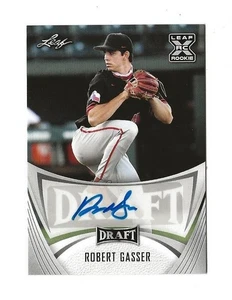 Béisbol Leaf Metal Draft 2021 Robert Gasser autografiado RC - Milwaukee Brewers - Imagen 1 de 2