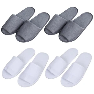 4 Pairs Portable Folding Slippers Men and Women Summer for Mens House - Imagen 1 de 11