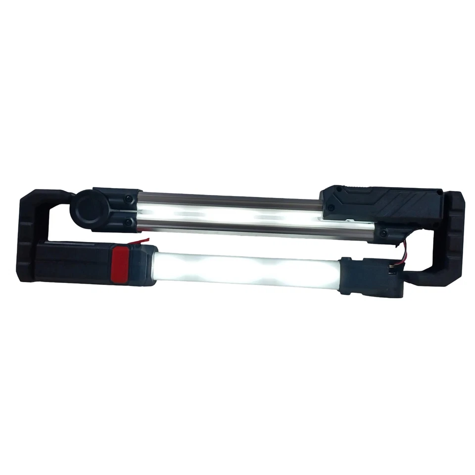 Lámpara portátil recargable con luz de trabajo LED plegable hiper resistente - bisagra rota Foto 1 de 4