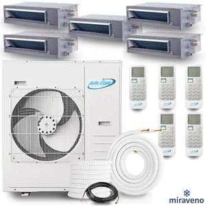 Five Zone Mini Split AC Ductless Air Conditioner 42,000 BTU 9K-9K-9K-9K-9K SD - Picture 1 of 16