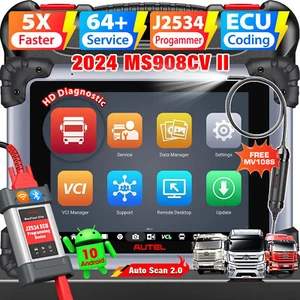 Autel MaxiSys MS908CV II Truck Scanner as MS909CV Heavy Duty Diesel Truck Tool - Foto 1 di 14