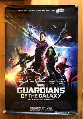 Guardians Of The Galaxy HUGE UK Cinema Poster 4ft x 6ft / 120cm x 180cm Marvel - Image 1 of 4