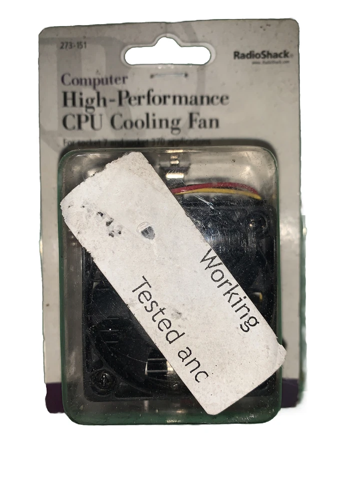 Genuine Radio Shack (273 151) Computer High-Performance CPU Cooling Fan - Image 1 of 2