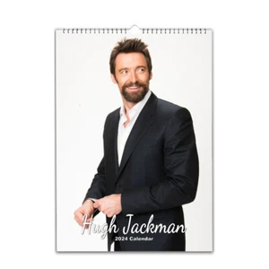 Calendario de pared Hugh Jackman 2023/24 personalizado con nombre o mensaje - Imagen 1 de 2