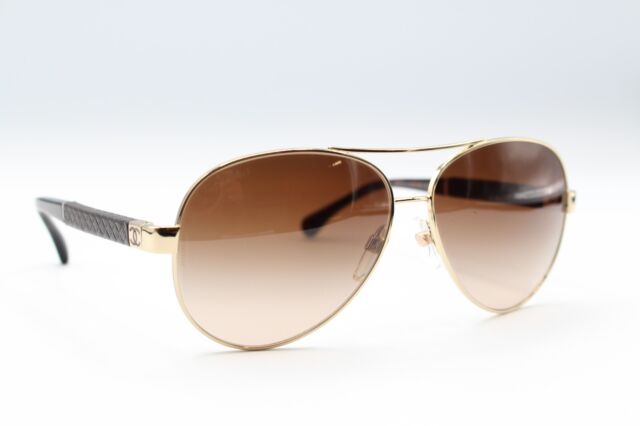 CHANEL Brown Aviator Sunglasses for Women for sale
