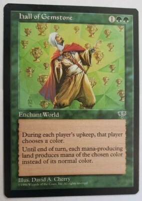1996 Magic The Gathering  Mirage #221  Hall of Gemstone Rare   MTG - Image 1 of 4