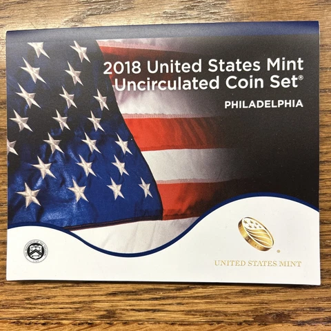 2018 P U.S. Mint Set - Complete Set of 10 Coins In Original Package - Ships Free Cover