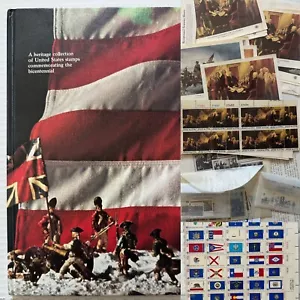 Complete US Bicentennial Heritage Collection HC Book/Unused Stamps + Extras LOT - Picture 1 of 24